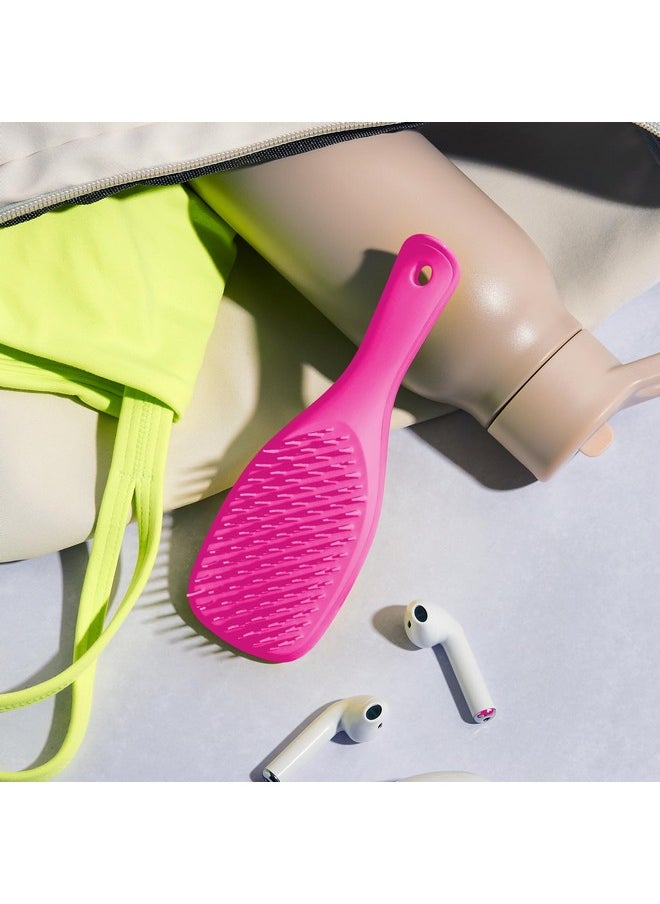 TANGLE TEEZER - Tangle Teezer Ultimate Detangler Hairbrush, Eliminates Knots & Reduces Breakage, Mini Hair Brush for Travel, Small Hands & All Hair Types, Runway pink - Image 1