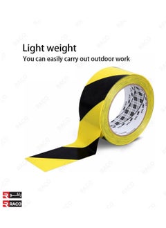 RACO RACO Beorol Warning Tape | Self-Adhesive Warning Tape for Construction Site Marking 50mm x 33m | Ideal for Home, Warehouse, Factory, School, and More (Yellow/Black)  - Image 4