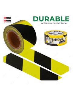 RACO RACO Beorol Warning Tape | Self-Adhesive Warning Tape for Construction Site Marking 50mm x 33m | Ideal for Home, Warehouse, Factory, School, and More (Yellow/Black)  - Image 5