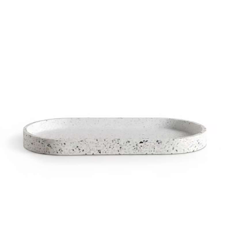 Pan Home Terrazzo Bath Tray - White - Image 4