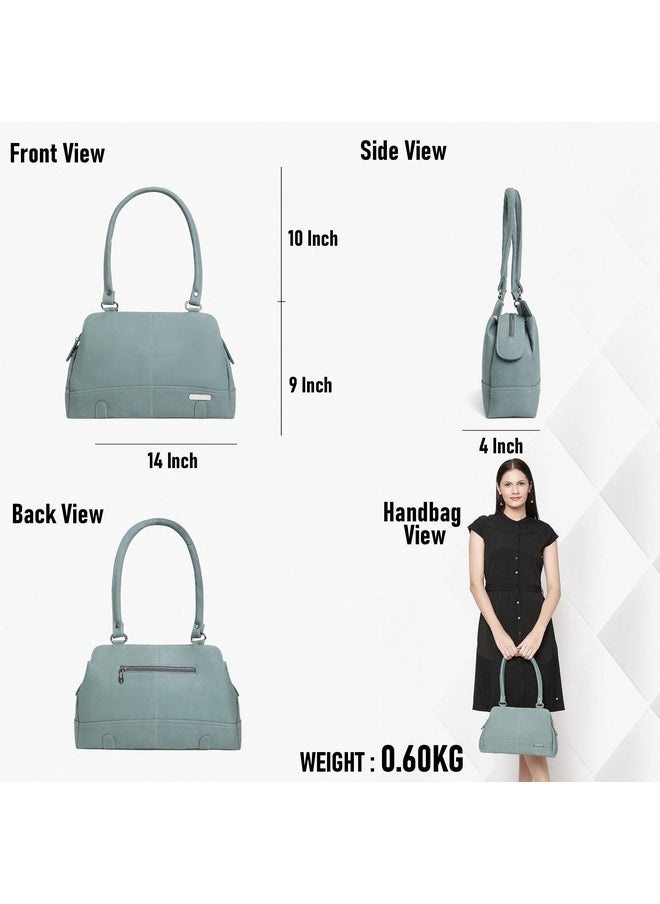 Fostelo Fostelo Women's Vegan Leather Feathers Handbags Shoulder Hobo Bag Ladies Purse (Grey) (Large)  - Image 3