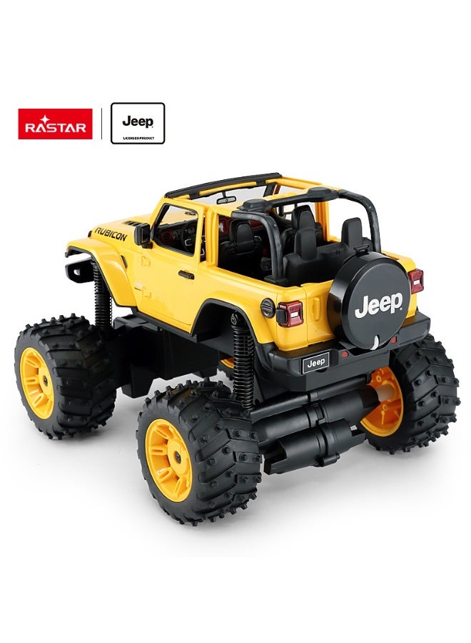Rastar 1:14 Scale Jeep Wrangler JL Big Foot Design Remote Control Car, Officially Licensed Jeep RC Toy Car for Kids - Image 2