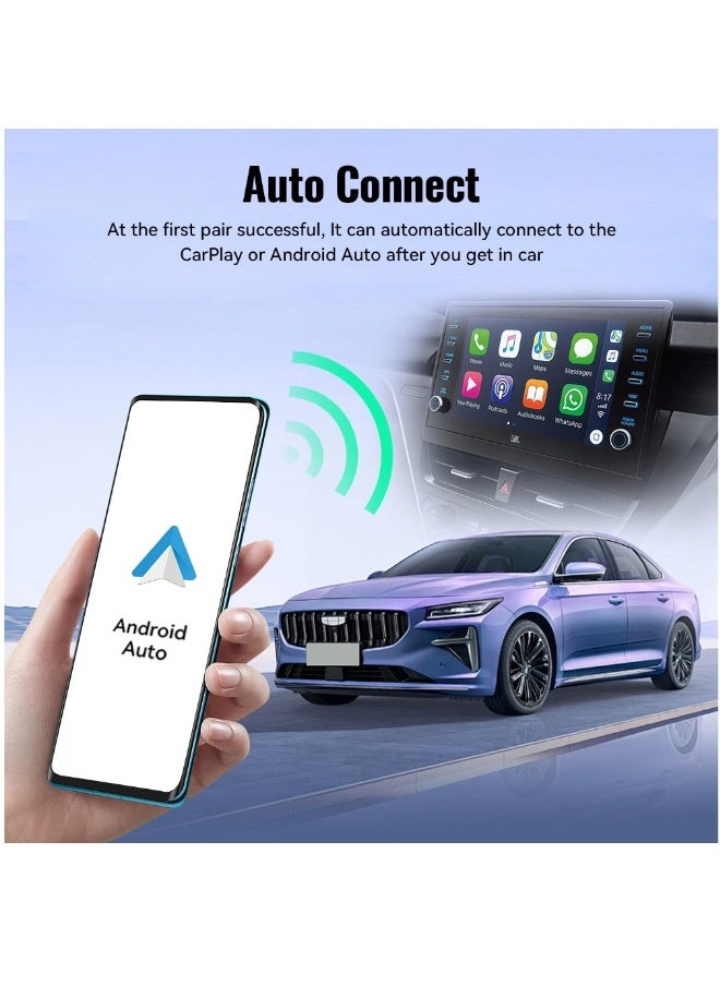 Xuda - XUDA NEW Wireless CarPlay Android Auto Wireless Adapter Smart Mini Box Plug And Play WiFi Fast Connect Universal - Image 1
