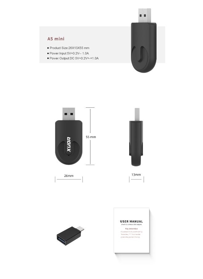 Xuda - XUDA NEW Wireless CarPlay Android Auto Wireless Adapter Smart Mini Box Plug And Play WiFi Fast Connect Universal - Image 1