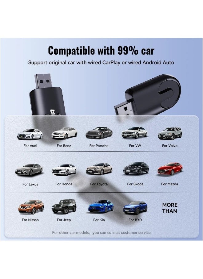 Xuda - XUDA NEW Wireless CarPlay Android Auto Wireless Adapter Smart Mini Box Plug And Play WiFi Fast Connect Universal - Image 1