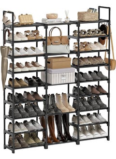 YOUGE 9-Layer Storage Shoe Rack Black 128x30x155cm  - Image 1