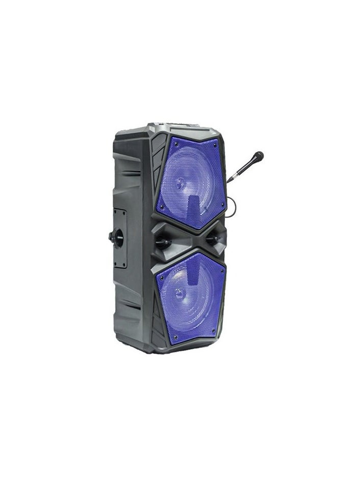ماركة غير محددة - سماعة بلوتوث ZAERO ZR-860S، 15 وات × 2، إضاءة LED، USB، بطاقة TF، AUX، بطارية 2400 مللي أمبير- ريموت-مايك - Image 1