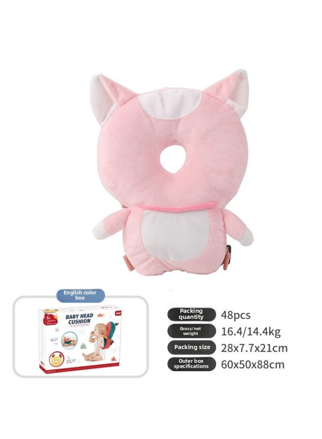 Children's Anti-fall Pillow Baby Toddler Headrest Baby Anti-collision Artifact Protective Cap Safety Supplies-Color:Cat (bag) - Image 4