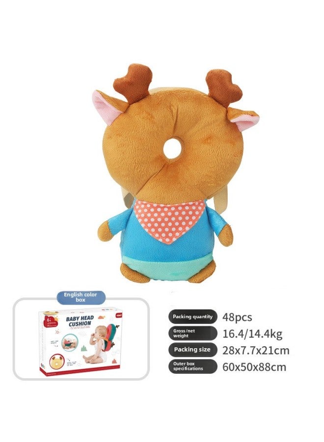 Children's Anti-fall Pillow Baby Toddler Headrest Baby Anti-collision Artifact Protective Cap Safety Supplies-Color:Cat (bag) - Image 5