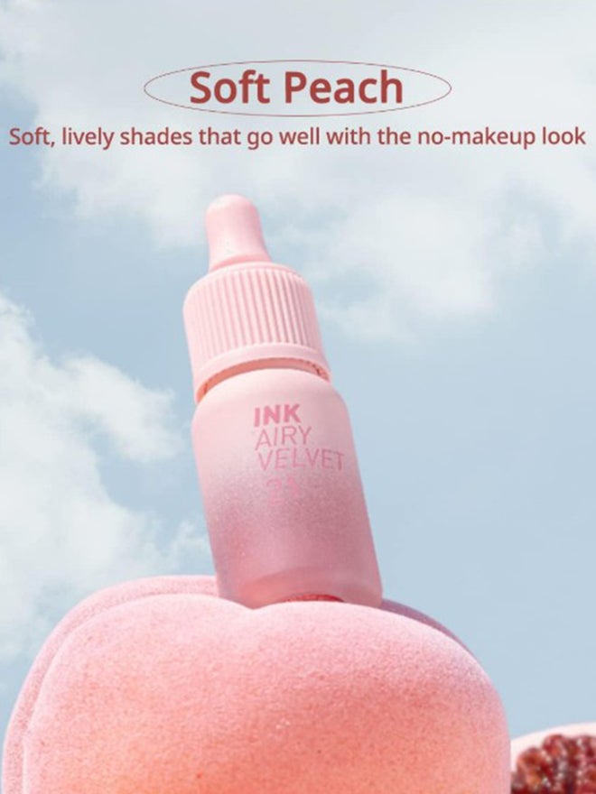 PERIPERA Ink Airy Velvet Lip Tint 021 Fluffy Peach - Image 2