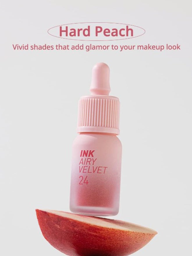 PERIPERA Ink Airy Velvet Lip Tint 021 Fluffy Peach - Image 4