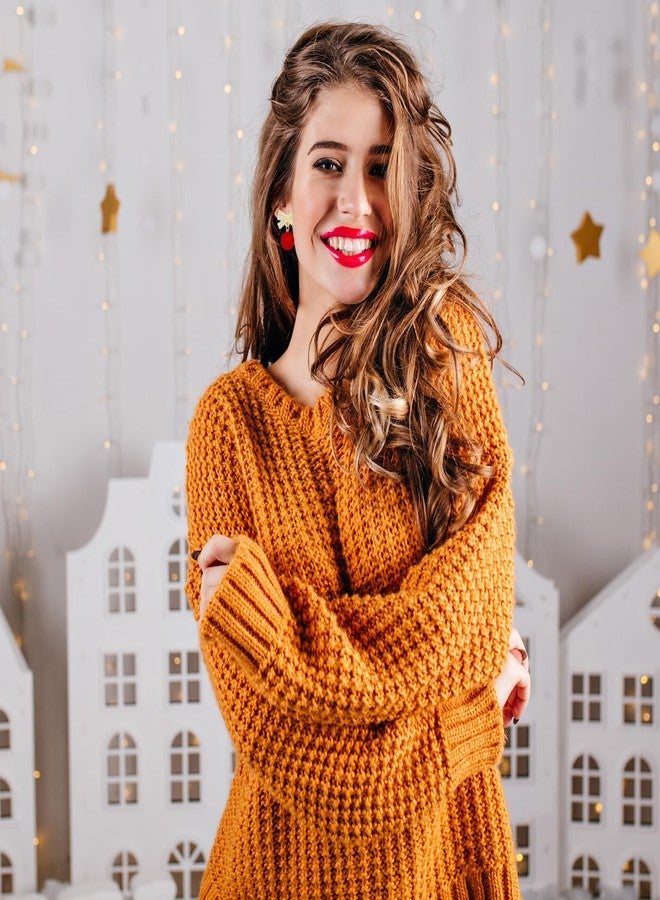 أقراط فيونكة عيد الميلاد للنساء، أقراط مرصعة بأحجار الراين على شكل فيونكة، أقراط حمراء مرصعة، أقراط لحفلات الزفاف وأعياد الميلاد وهدايا مجوهرات عيد الميلاد - Image 4