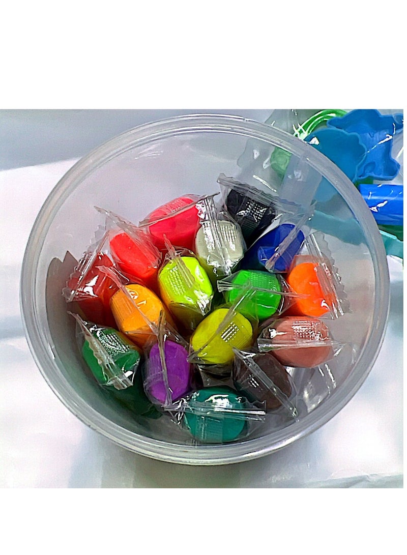 Flamingo 16-Pieces Play Dough Modeling Clay Set Multicolor - Image 2