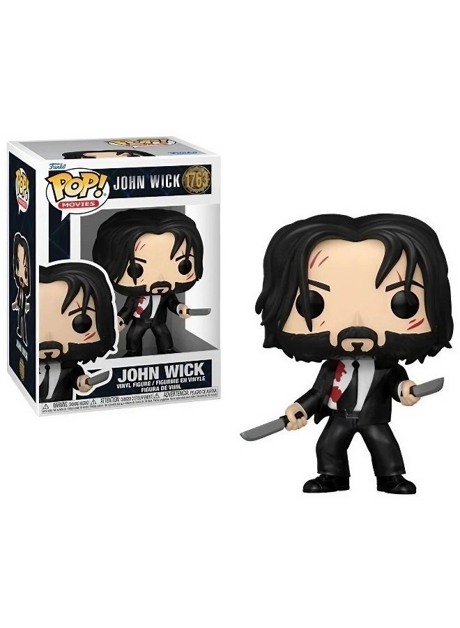 Funko POP! Movies John Wick John Wick with Dual Knives Vinyl Figure (9.78 cm) - Image 2