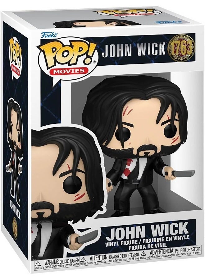 Funko POP! Movies John Wick John Wick with Dual Knives Vinyl Figure (9.78 cm) - Image 1