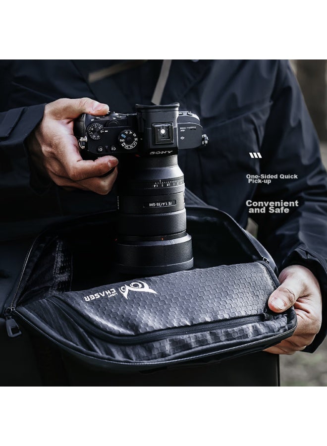 Vsgo 20l Outdoor Professional Casual Photography Black Kite Commuter Camera Bag, Waterproof Durable Large Capacity Equipment Storage Backpack - Image 3