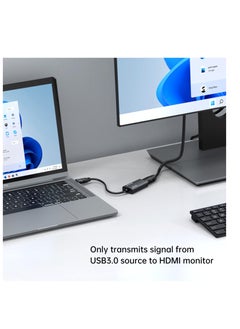 Excefore USB 3.0 to HDMI Adapter, USB 3.0 to HDMI Male to Female Adapter, for PC Laptop Monitor Projector Desktop TV, Support Mac OS, Windows 10/8.1/8/7 (Unidirectional)  - Image 3