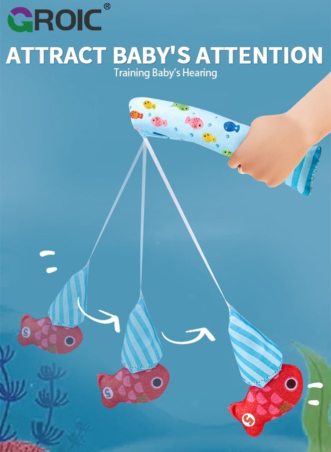 GROIC Baby's Sensory Toy First Fishing Toy Set,Count Learning Montessori Toys,Educational Learning Toys Stacking Cups Number Counting, Color Sorting for Baby - Image 4