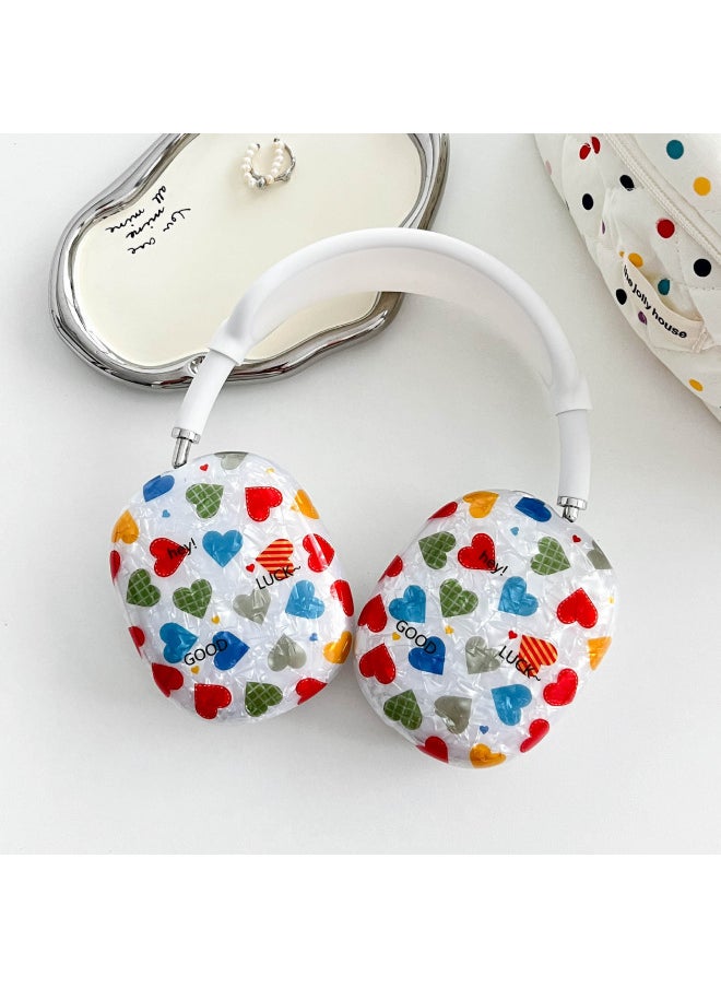 Generic - For Apple AirPods Max Protective Cover For Apple Headset Apm Protective Shell Earmuffs-Color:Purple Flower Shell Pattern - Image 1