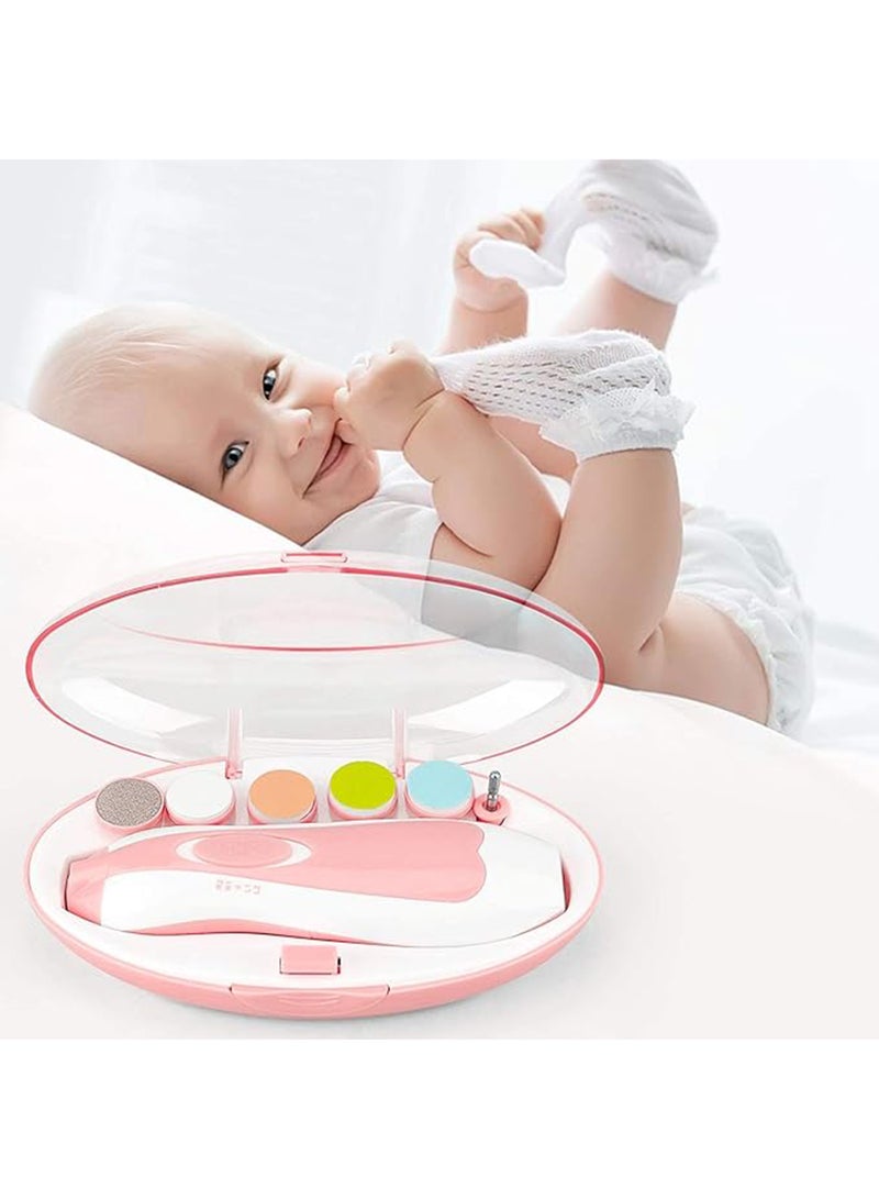 اليشمك مجموعة أدوات تقليم الأظافر الكهربائية 6 في 1 مع ضوء LED للأطفال - Image 3