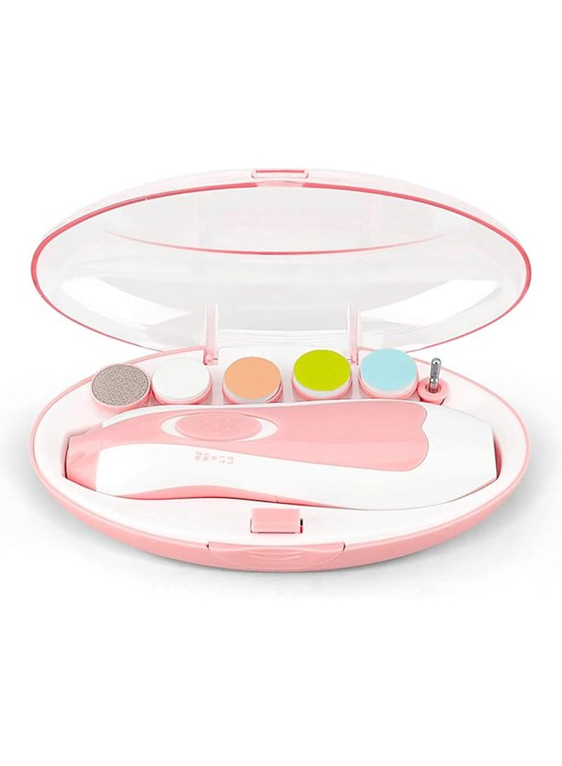 اليشمك مجموعة أدوات تقليم الأظافر الكهربائية 6 في 1 مع ضوء LED للأطفال - Image 2