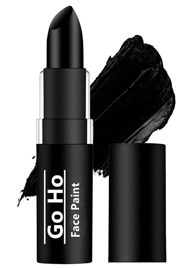 Go Ho Makeup Clown Black Cream-Blendable Stick - Face Body Paint for Professional SFX, Cosplay Costume - Safe Facepaint, Nose & Lip Smacking, Eye Black for Baseball/Football, Sports, Halloween - Image 1