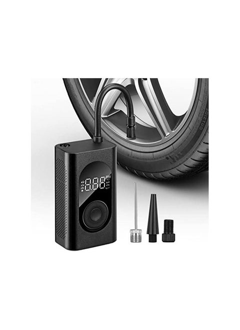 Tire Inflator Portable Air Compressor with Auto Shutoff and Pressure Gauge up to 150 PSI Portable Air Compressor, Air Pump for Car Tires, Power Bank and Emergency Flashlight