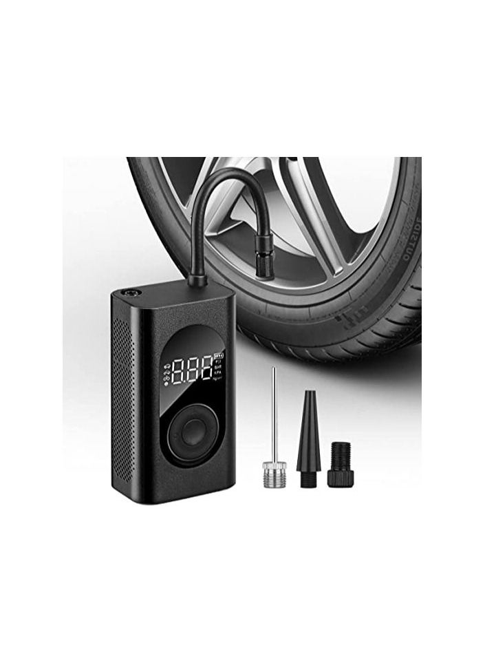 Generic Tire Inflator Portable Air Compressor with Auto Shutoff and Pressure Gauge up to 150 PSI Portable Air Compressor, Air Pump for Car Tires, Power Bank and Emergency Flashlight  - Image 1