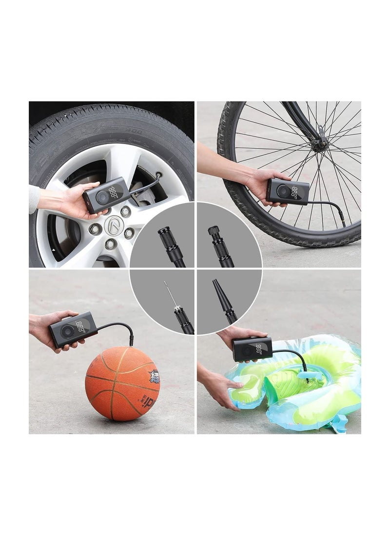 Generic - Tire Inflator Portable Air Compressor with Auto Shutoff and Pressure Gauge up to 150 PSI Portable Air Compressor, Air Pump for Car Tires, Power Bank and Emergency Flashlight - Image 1