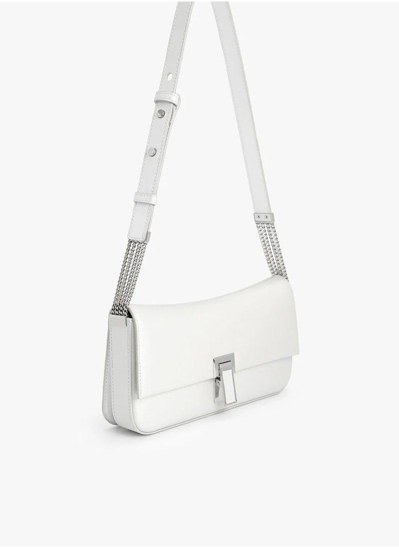 Pedro Fashionable rectangular flap shoulder bag for women  - Image 2