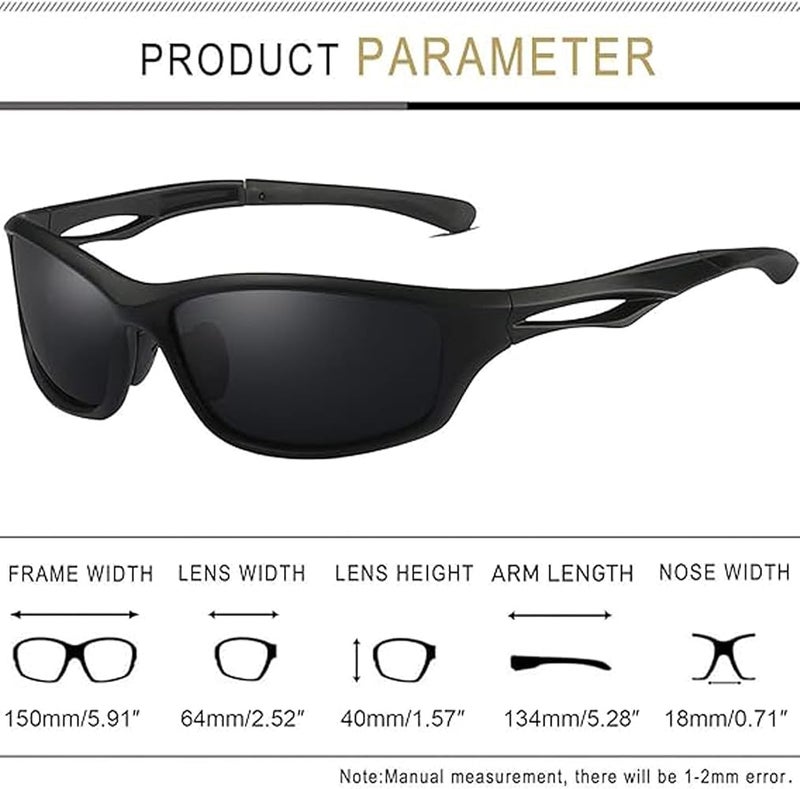 Joopin Men Women Sports Polarized Sunglasses UV Protection - Image 5