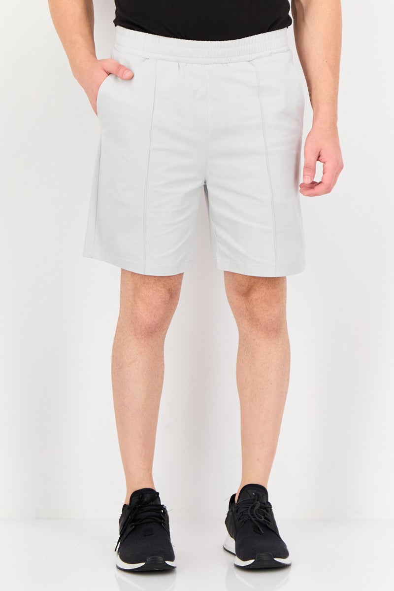 RBX Men Sportswear Fit Outdoor Shorts, Light Grey - Image 1
