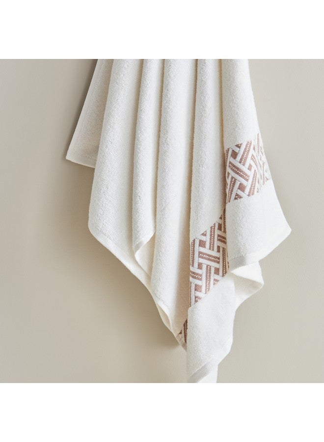 Home Box Opulence Serenity Turkish Cotton Jacquard Border Bath Towel 140 x 70 cm - Image 3