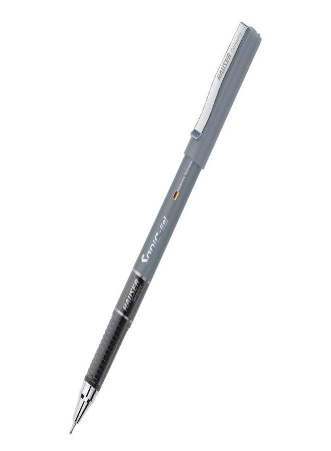 Hauser Sonic 0.55 mm Gel Pen Combo Pack | Comfortable Grip With Smudge Free Writing | 10 Pcs Blue Ink & 10 Pcs Black Ink - Image 5