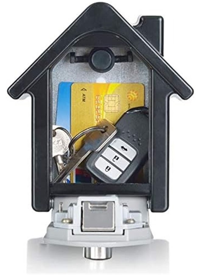 New Wall Mount Key Storage Lock Box with Key and 4-Digit Password Access Emergency Unlock Weather Resistant Steel