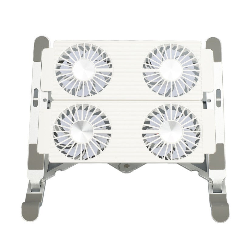Laptop Cooling Stand Adjustable Aluminum Alloy Laptop Stand with 2 Cooling Fans - Ergonomic Design Portable Notebook Stand for Home Office - Image 4
