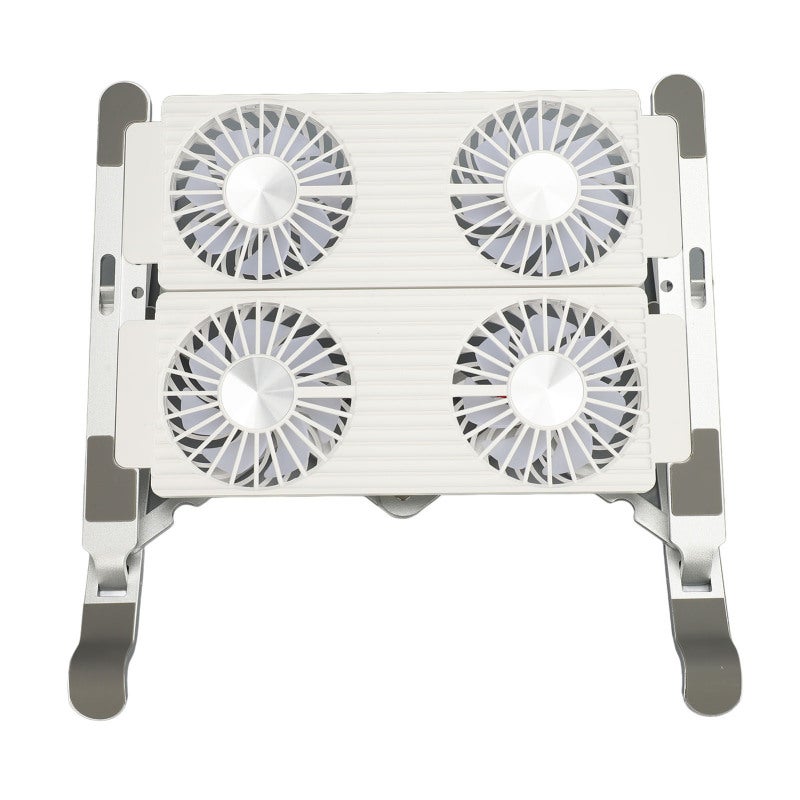 Laptop Cooling Stand Adjustable Aluminum Alloy Laptop Stand with 2 Cooling Fans - Ergonomic Design Portable Notebook Stand for Home Office - Image 3