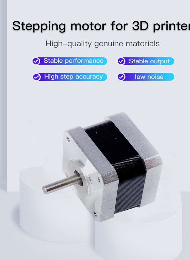 KOYOFEI FDM 3D Printer Stepper Motor 42-34, 2 Phases 0.8A 1.8 Degrees 0.4 N.M 42-34 Stepper Motor for Creality Ender-3 X/Y/Z Axis and CR-10 Series Z Axis - Image 2