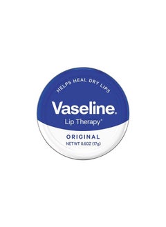 Vaseline Therapy Lip Balm Tin, Original, 0.6 Ounce (Pack of 3)