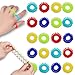 Flyaway Sensory Rings for Kids Adults 20 Pack Stretchy Coil Fidget Rings for Kids Stress Relief Sensory Toys for Autism Anxiety ADHD Bulk Finger Massage Stress Toys for Student Classroom - Image 2