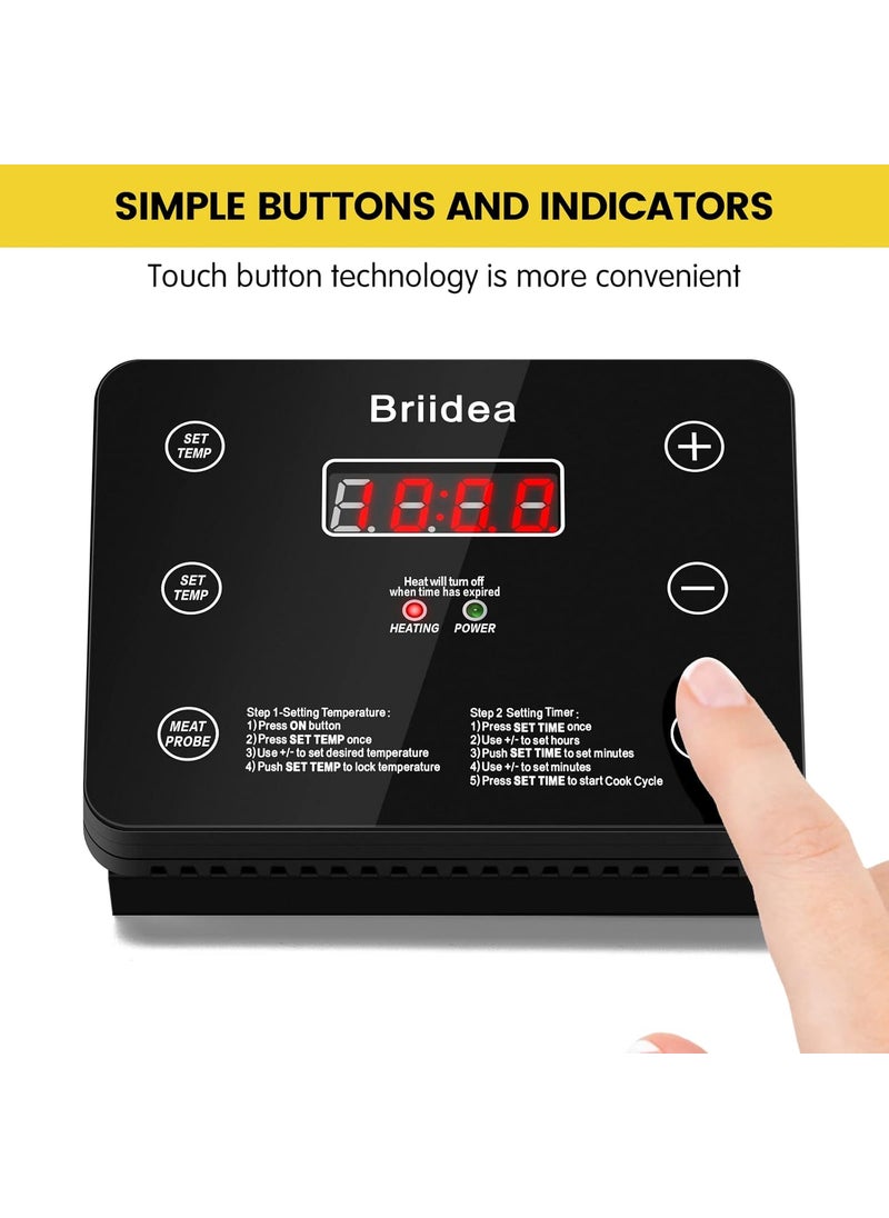 briidea Briidea Digital Control Panel with Larger LCD Display Compatible with Masterbuilt Parts 20070211 Allow You to Set the Desired Temperature and Smoking Time Enjoy Your BBQ  - Image 3