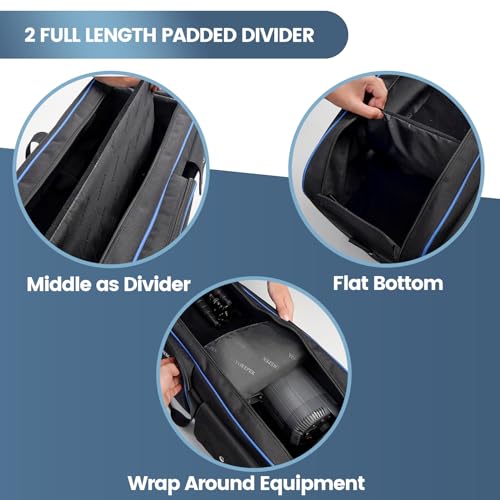 YOREPEK Tripod Carrying Case Bag 50.5", Resistant Light Stand Bag with 2 Removable Padding, Photo Studio Equipment Case for Tripods, Monopods, Speaker Stands, Umbrellas, Gear, Mic Stand, Tent Pole - Image 5