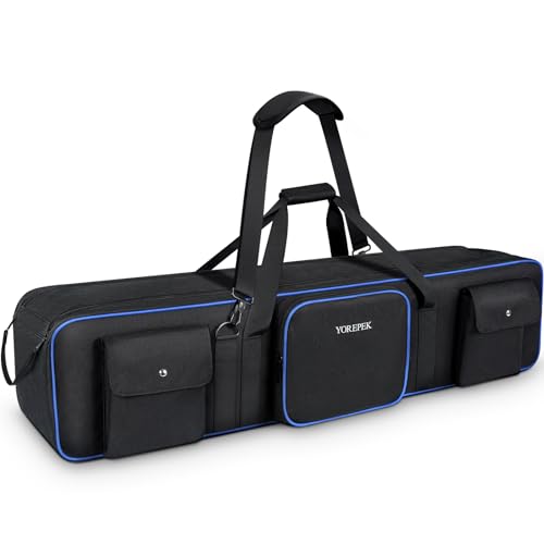 YOREPEK Tripod Carrying Case Bag 50.5", Resistant Light Stand Bag with 2 Removable Padding, Photo Studio Equipment Case for Tripods, Monopods, Speaker Stands, Umbrellas, Gear, Mic Stand, Tent Pole - Image 1