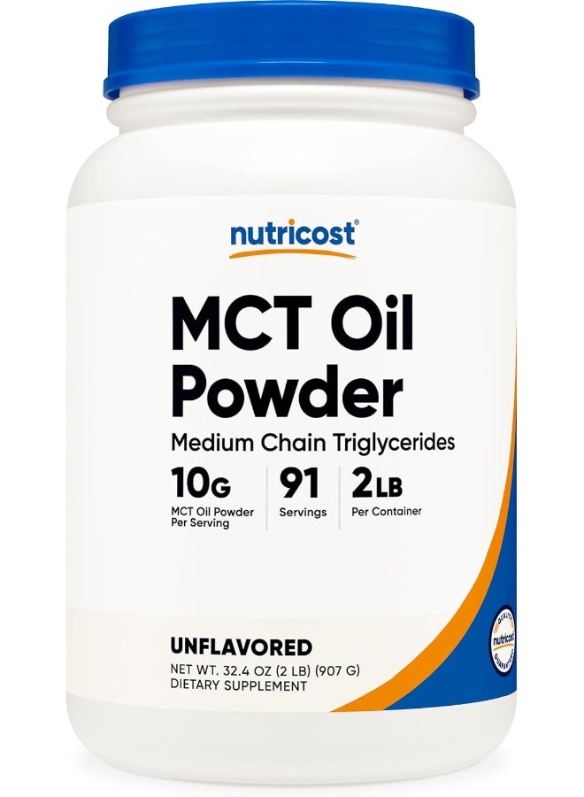 Nutricost Mct Oil Powder - Great For Keto, Ketosis And Ketogenic Diets - Zero Net Carbs - Made In The Usa, Non-Gmo + Gluten Free 2Lbs - Image 1