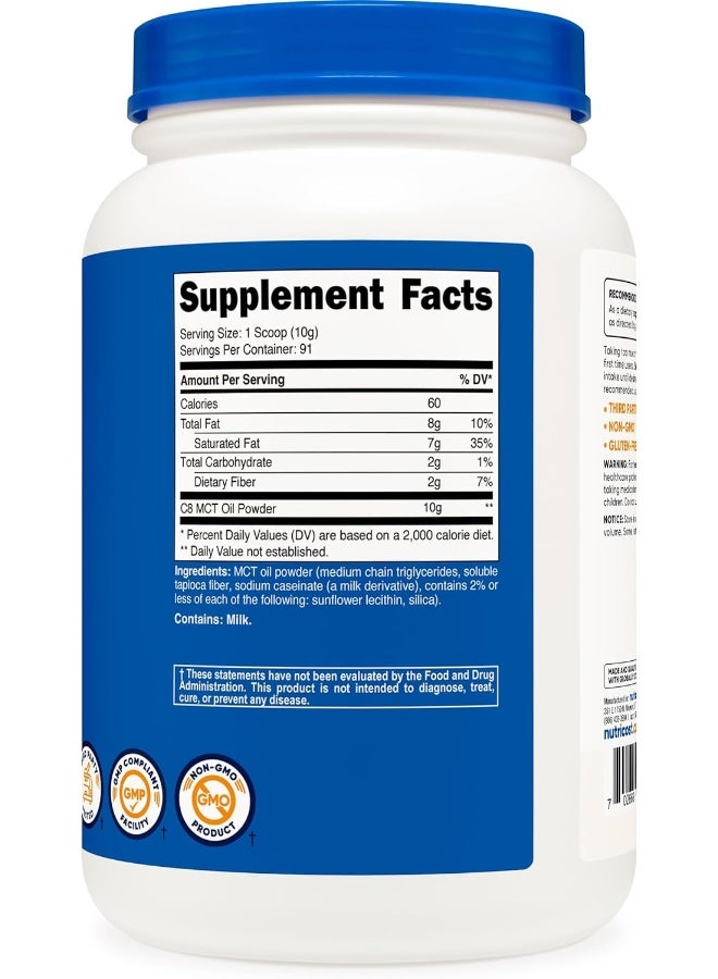Nutricost Mct Oil Powder - Great For Keto, Ketosis And Ketogenic Diets - Zero Net Carbs - Made In The Usa, Non-Gmo + Gluten Free 2Lbs - Image 5