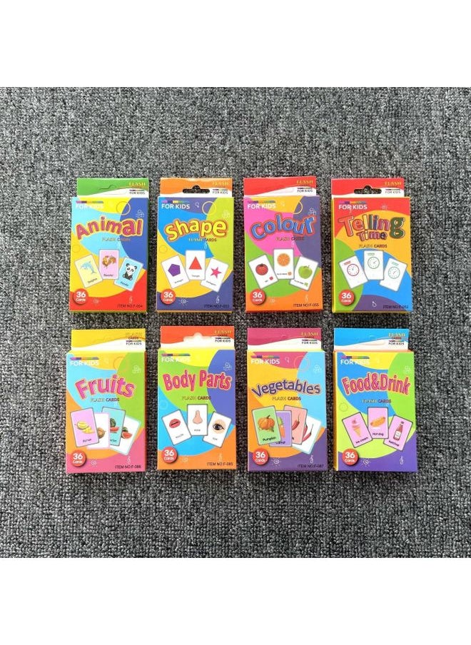 Generic - Hot Sale Puzzle Multiple English Words Alphanumeric Learning Card Teaching Aids Flash Cards-Color:A10 Digital Numbers - Image 1