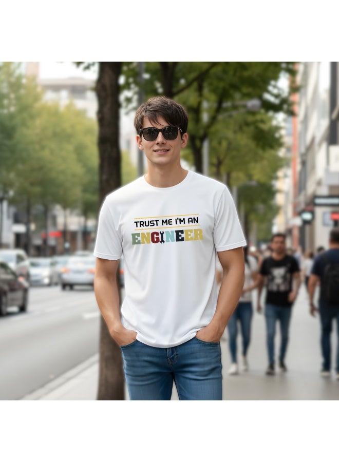 برينت شوب فور مي مهندس تي شيرت للرجال الهندسة التي شيرت الجرافيك المحملة للمهندسين القطن المحملة الرجال لباس غير رسمي التكنولوجيا مريحة المحملة الرجال الجرافيك قميص - Image 3