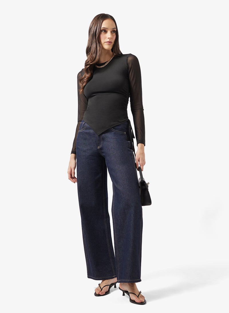 ELLA Fiited Top With Sheet Sleeves - Image 4