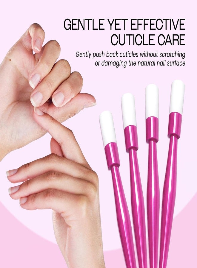 Pana® USA (10pcs in a Pack) Plastic Cuticle Pusher Hard Rubber Tipped Nail Art Tool Cleaner Remover - Image 4
