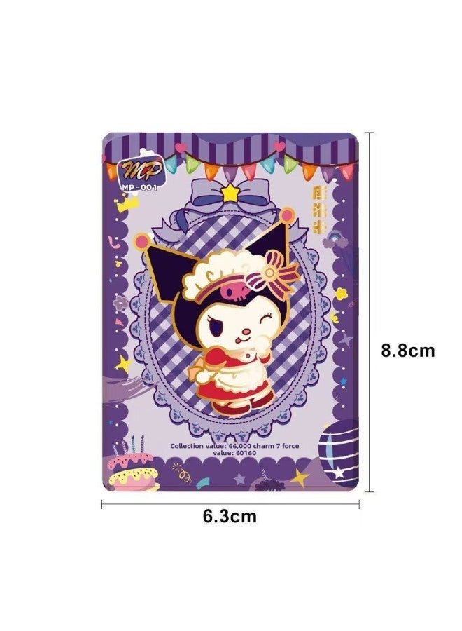 Sanrio Card Removal Card Collection Card Thick Card Kulomika Bag Melody Square Card Children's Toy Surrounding-Color:3 Thick Cards Per Pack-Specifications:One Yuan Bag, 30 Bags, 90 Sheets  - Image 4